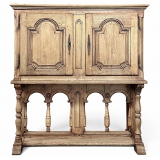 Early 19th Century Rustic Country French Raised Cabinet