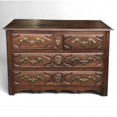 18th Century French Louis XIV Walnut Commode