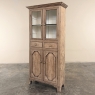 19th Century Rustic Country French Stripped Pine Vitrine