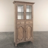 19th Century Rustic Country French Stripped Pine Vitrine