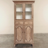 19th Century Rustic Country French Stripped Pine Vitrine