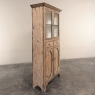 19th Century Rustic Country French Stripped Pine Vitrine