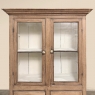 19th Century Rustic Country French Stripped Pine Vitrine