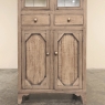 19th Century Rustic Country French Stripped Pine Vitrine