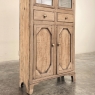 19th Century Rustic Country French Stripped Pine Vitrine