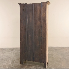 19th Century Rustic Country French Stripped Pine Vitrine