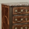 19th Century French Louis XIV Style Marquetry Marble Top Commode