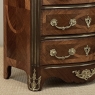 19th Century French Louis XIV Style Marquetry Marble Top Commode