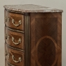 19th Century French Louis XIV Style Marquetry Marble Top Commode