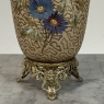Pair of 19th Century French Gilt Bronze Mounted Hand-Painted Porcelain Vases by Royal Bonn