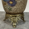 Pair of 19th Century French Gilt Bronze Mounted Hand-Painted Porcelain Vases by Royal Bonn