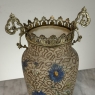 Pair of 19th Century French Gilt Bronze Mounted Hand-Painted Porcelain Vases by Royal Bonn