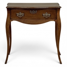 18th Century Dutch Oak End Table with Cabriole Legs
