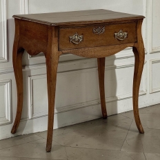 18th Century Dutch Oak End Table with Cabriole Legs