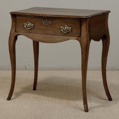 18th Century Dutch Oak End Table with Cabriole Legs
