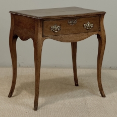 18th Century Dutch Oak End Table with Cabriole Legs
