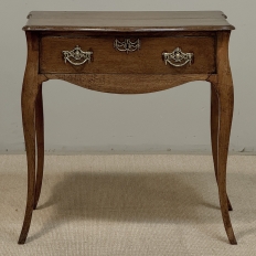 18th Century Dutch Oak End Table with Cabriole Legs