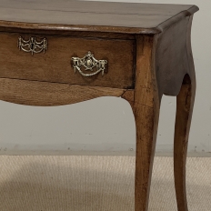 18th Century Dutch Oak End Table with Cabriole Legs