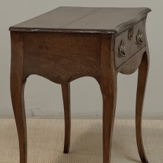 18th Century Dutch Oak End Table with Cabriole Legs