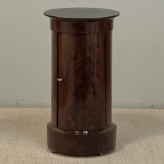 Early 19th Century French Empire to Louis Philippe Mahogany Marble Top Cabinet ~ Pedestal