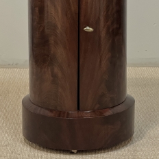Early 19th Century French Empire to Louis Philippe Mahogany Marble Top Cabinet ~ Pedestal
