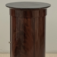 Early 19th Century French Empire to Louis Philippe Mahogany Marble Top Cabinet ~ Pedestal