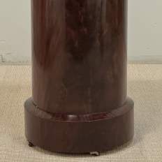 Early 19th Century French Empire to Louis Philippe Mahogany Marble Top Cabinet ~ Pedestal
