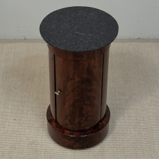 Early 19th Century French Empire to Louis Philippe Mahogany Marble Top Cabinet ~ Pedestal