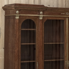 19th Century French Louis XVI Mahogany and Burl Bookcase by Maison Lalande
