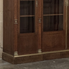 19th Century French Louis XVI Mahogany and Burl Bookcase by Maison Lalande