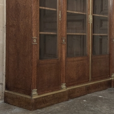 19th Century French Louis XVI Mahogany and Burl Bookcase by Maison Lalande