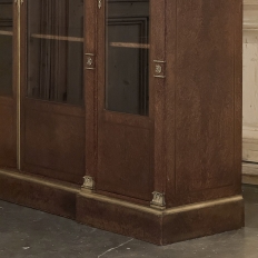 19th Century French Louis XVI Mahogany and Burl Bookcase by Maison Lalande