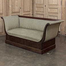 Early 19th Century French Charles X Mahogany Sofa ~ Canape