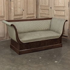 Early 19th Century French Charles X Mahogany Sofa ~ Canape