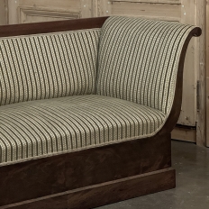 Early 19th Century French Charles X Mahogany Sofa ~ Canape