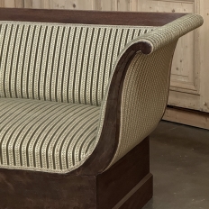 Early 19th Century French Charles X Mahogany Sofa ~ Canape