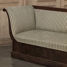Early 19th Century French Charles X Mahogany Sofa ~ Canape