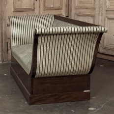 Early 19th Century French Charles X Mahogany Sofa ~ Canape