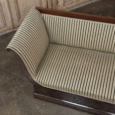 Early 19th Century French Charles X Mahogany Sofa ~ Canape