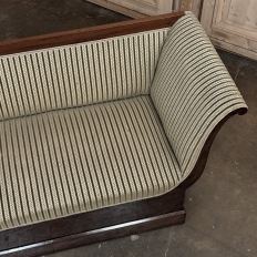 Early 19th Century French Charles X Mahogany Sofa ~ Canape