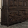 18th Century English Oak Linen Press Cabinet