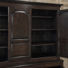 18th Century English Oak Linen Press Cabinet