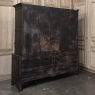 18th Century English Oak Linen Press Cabinet