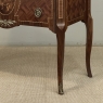 Antique French Louis XVI Style Marquetry Marble Top Commode
