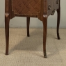 Antique French Louis XVI Style Marquetry Marble Top Commode