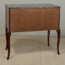 Antique French Louis XVI Style Marquetry Marble Top Commode