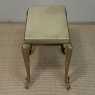 Set of Three Mid-Century French Louis XV Style Brass and Onyx Nesting Tables