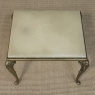 Set of Three Mid-Century French Louis XV Style Brass and Onyx Nesting Tables