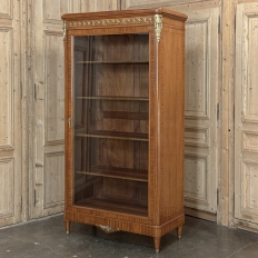 19th Century Parisian Louis XVI Marquetry Bookcase ~ Display Armoire