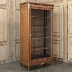 19th Century Parisian Louis XVI Marquetry Bookcase ~ Display Armoire